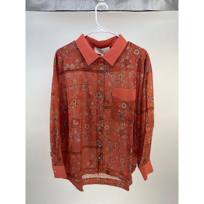 Strawberry Paris Laurent Floral Pattern Button-Up Shirt