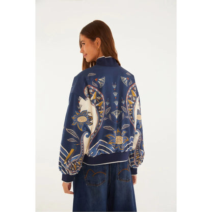 Farm Rio Riviera Reversible Scarf Jacket