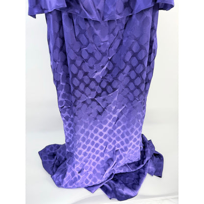 Halston Heritage Diamond Geo Print Tiered Maxi Dress