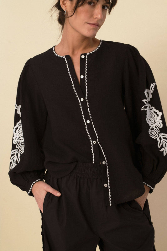 Leonor Blouse in Black
