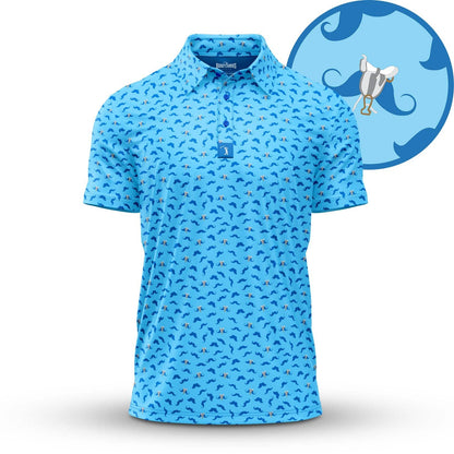 Bogey Bros Golf Co - Mustache Ride - Polo