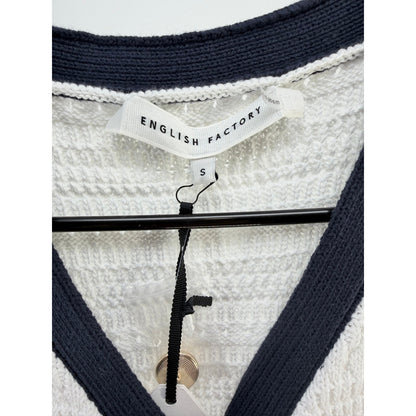 English Factory Sleeveless V-Neck Bow Mini Dress