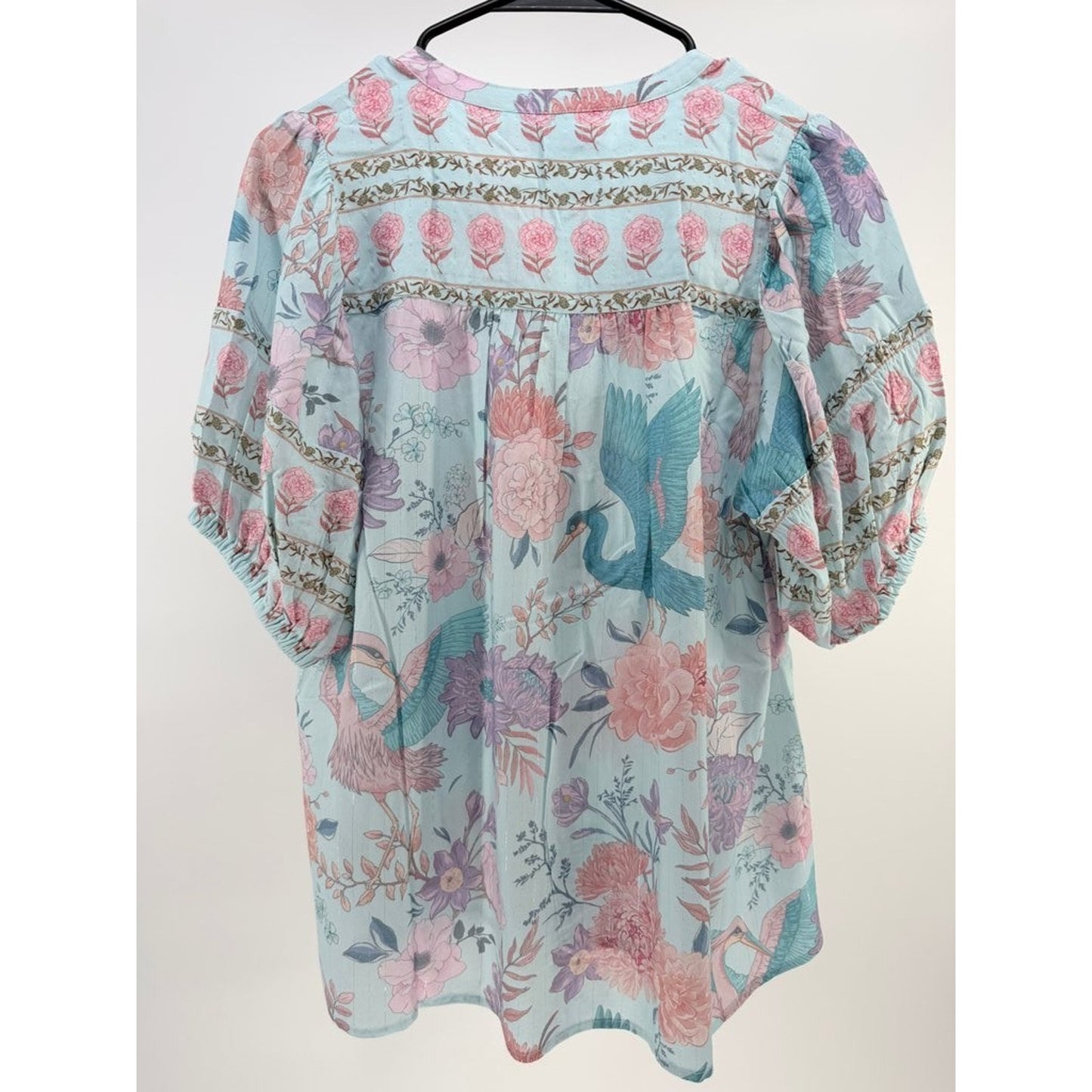 Strawberry Paris Grace Floral Print Blouse