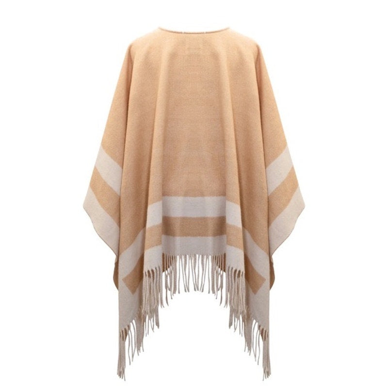 WALTER BAKER Verushka Reversible Poncho Camel/Ivory