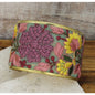 Pink and Yellow Mesh Flower Embroidery Cuff Bracelet