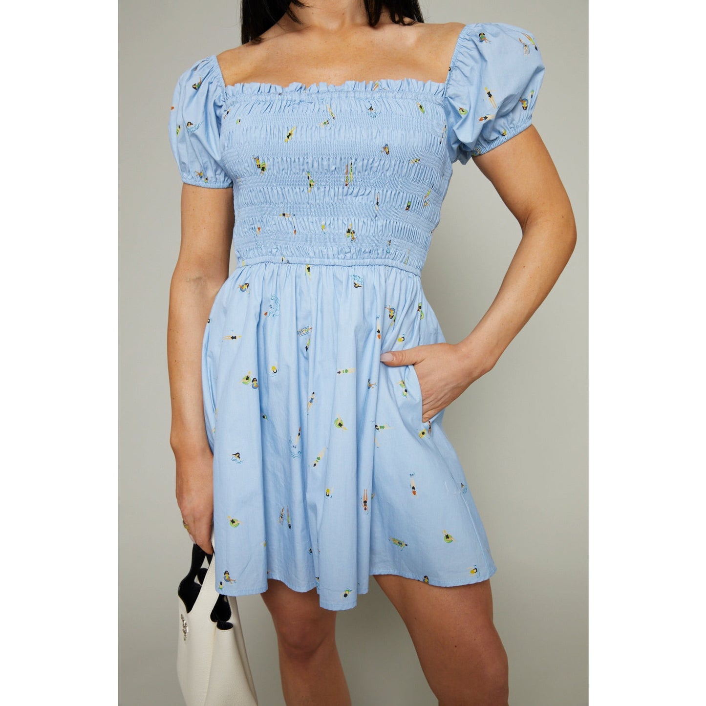 En Saison Zoey Off the Shoulder Mini Dress