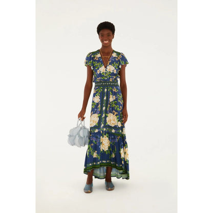 Farm Rio Celeste Floral Printed Maxi