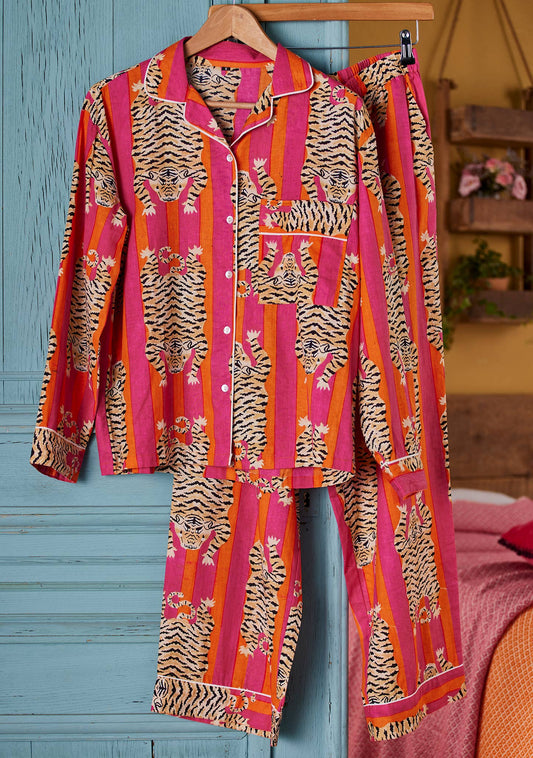 Namaste Tiger Stripe Pajamas