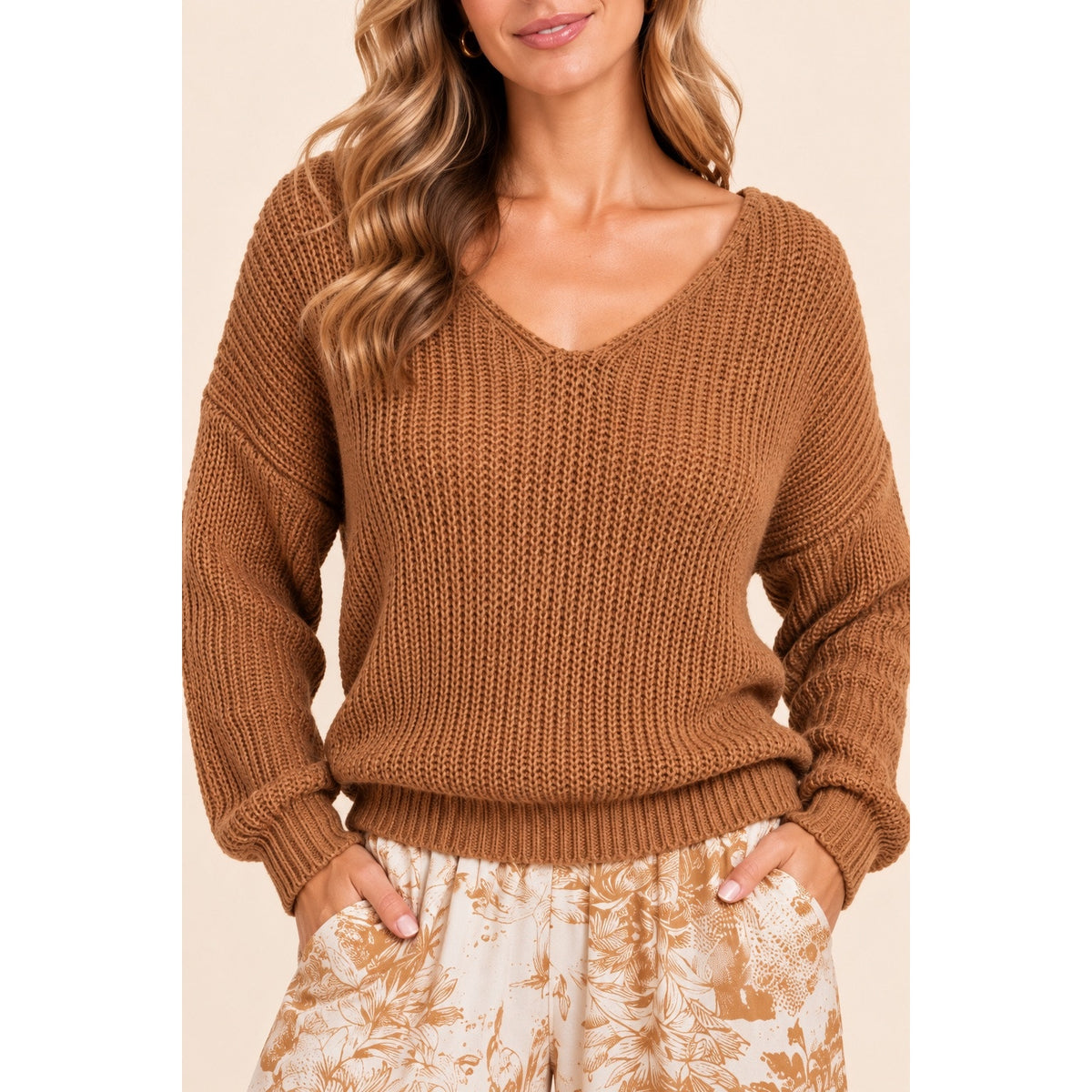 Scandal Italy Twisted Back Sweater