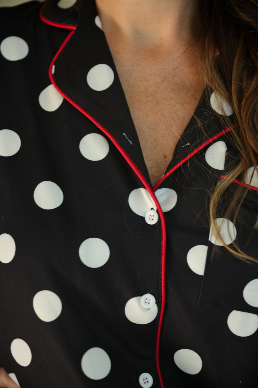 Jess Lea Dotty Darling Polka Dot Ruffle Pajama Set