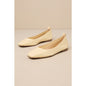 Intentionally Blank Image Eggnog Leather Square-Toe Ballet Flats