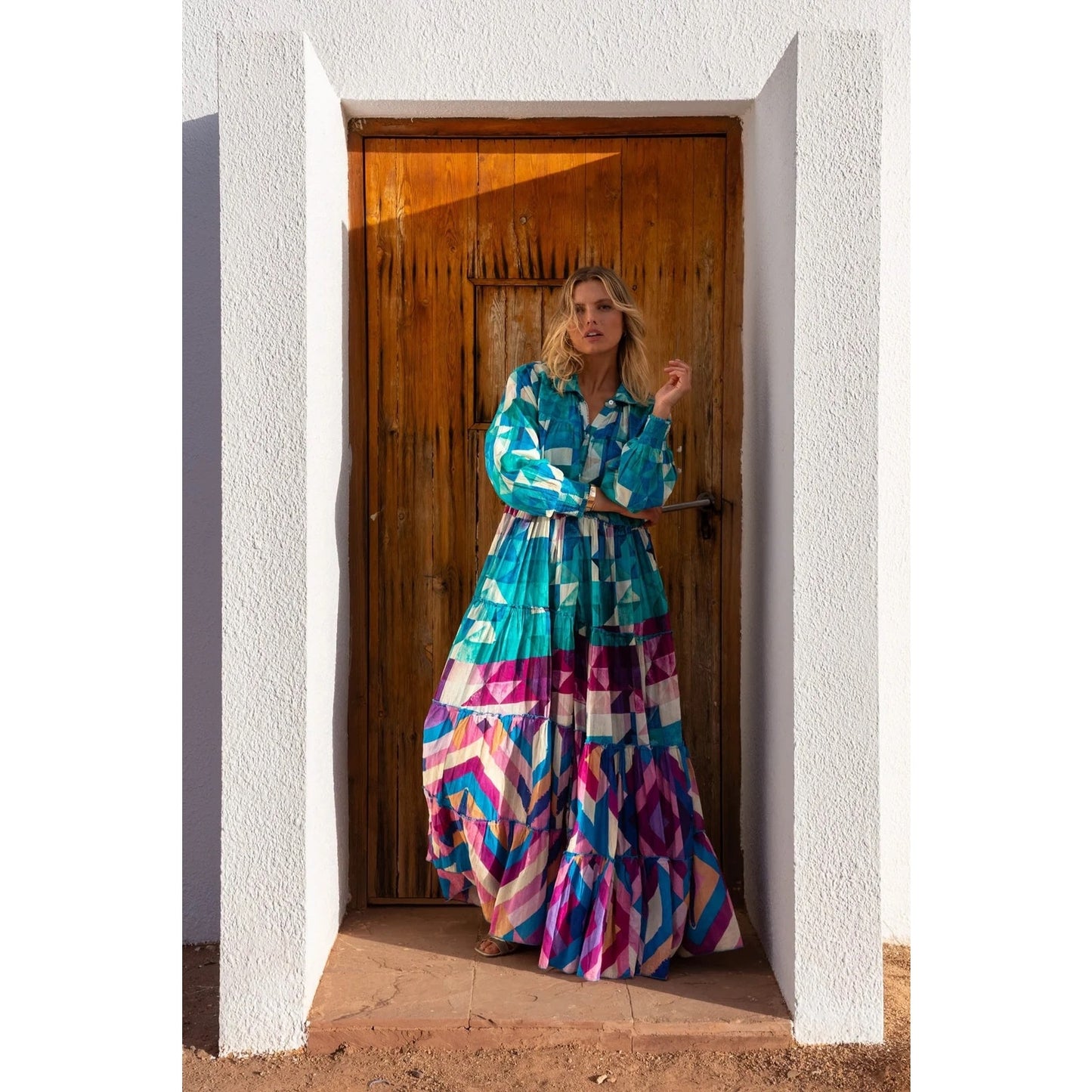 Gold & Silver Cuba Maxi Dress