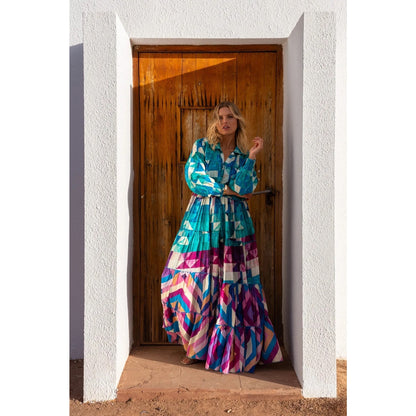 Gold & Silver Cuba Maxi Dress