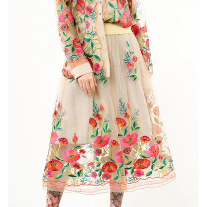 Aratta Vintage Tulips Skirt