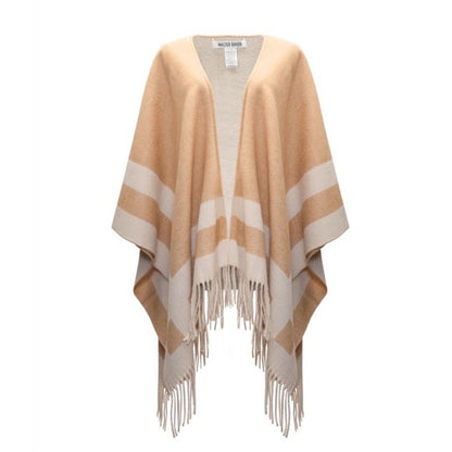 WALTER BAKER Verushka Reversible Poncho Camel/Ivory