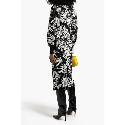 FARM Rio Jacquard-knit midi dress