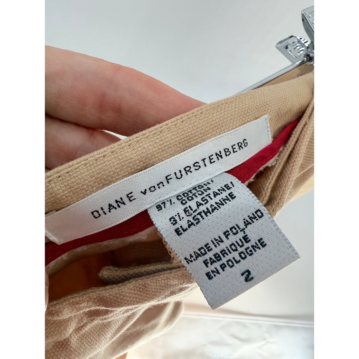 Diane Von Furstenberg Vintage Beige Suit