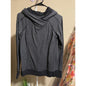 Lululemon Black & Grey Herringbone Hooded Pullover