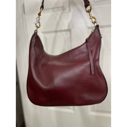 Marc Jacobs Recruit Leather Burgandy Hobo Handbag