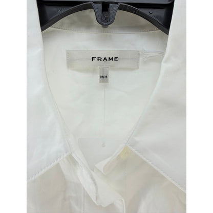 FRAME Cotton-Poplin Sleeveless Shirt Dress