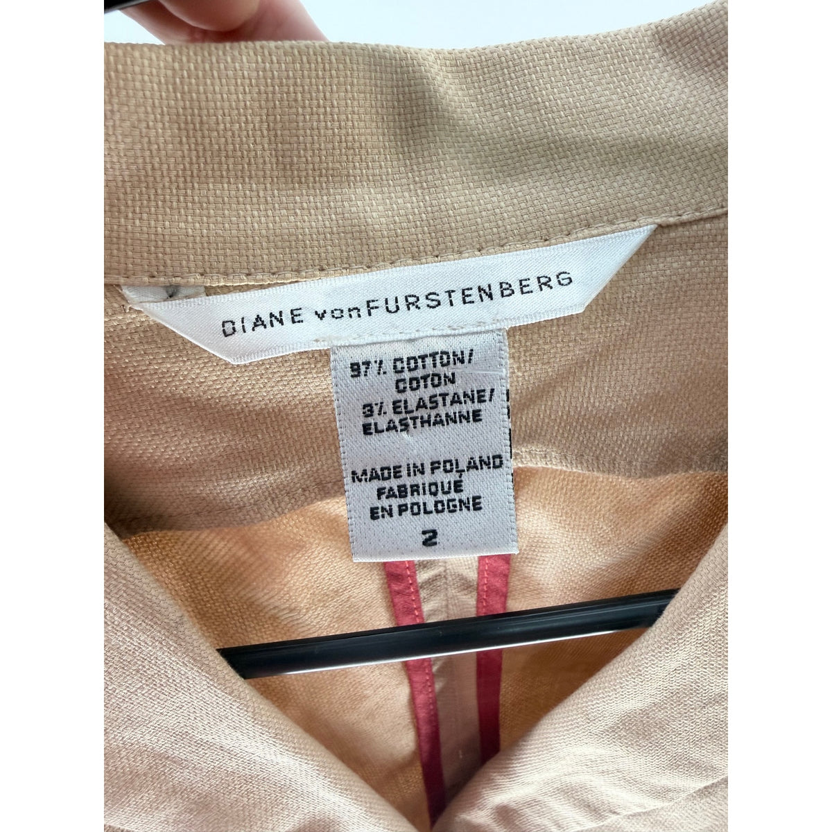 Diane Von Furstenberg Vintage Beige Suit