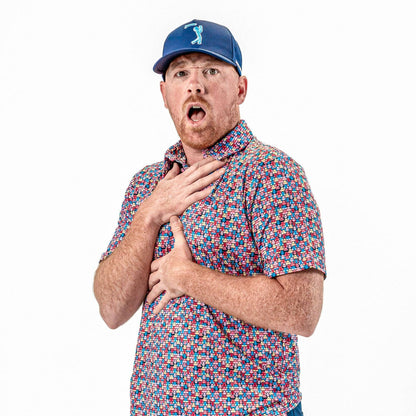 Bogey Bros Golf Co - Eyes Up Here - Shagadelic - Polo