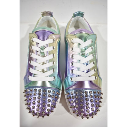 Christian Louboutin Men's Fun Louis Junior Spikes Flat Licorne Low Sneaker - Size 8.5
