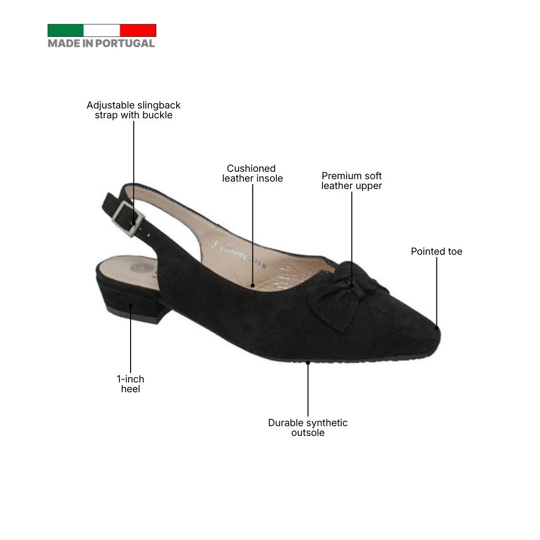 ERIC MICHAEL MELODY WOMEN'S HEEL in Black