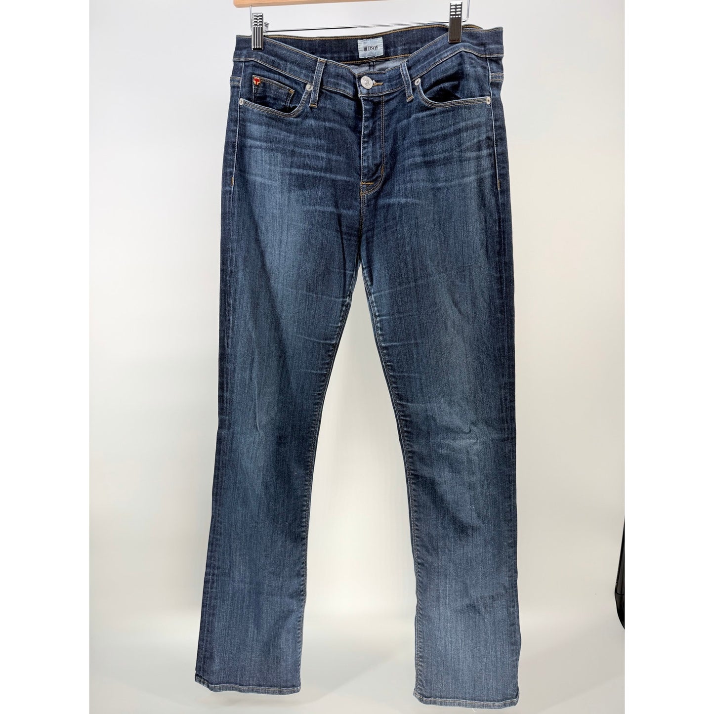 Hudson Beth Mid-Rise Baby Bootcut Jeans - Size 32