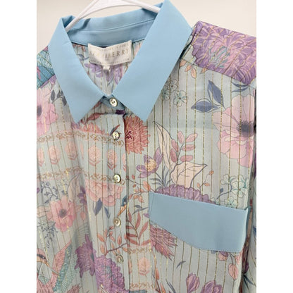 Strawberry Paris Laurent Floral Button-Up Shirt