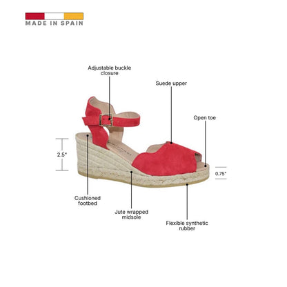 ERIC MICHAEL LUPA WOMEN’S ESPADRILLE in Red