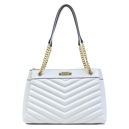 Michael Kors White Medium Quilted Bag