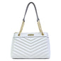 Michael Kors White Medium Quilted Bag