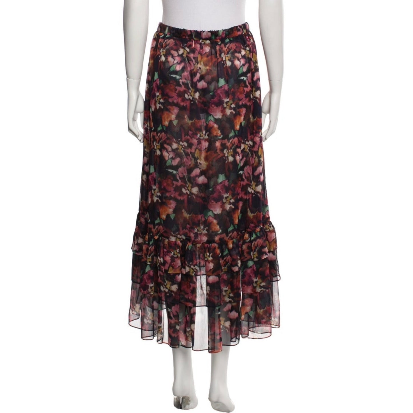Misa Los Angeles Maxi Floral Tiered Skirt