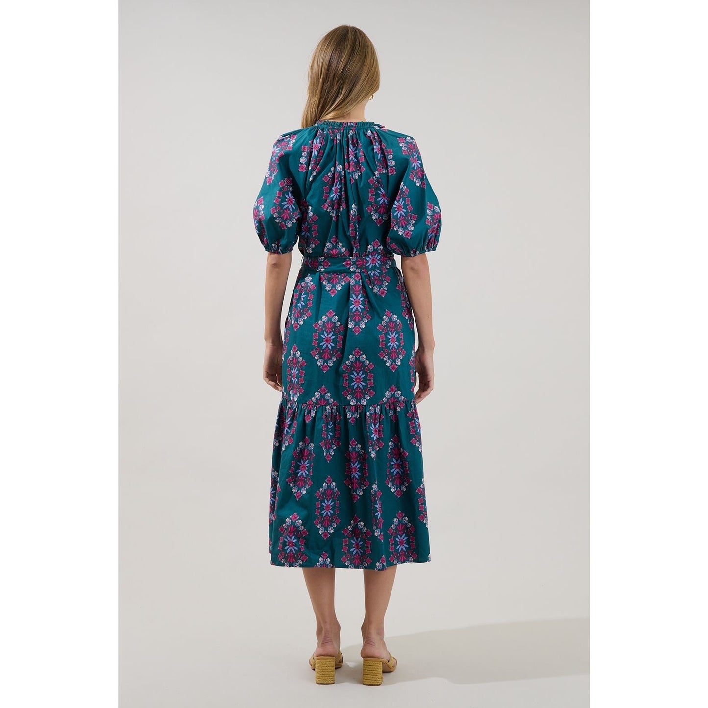 Sugarlips Wynette Tiered Midi Dress Folklore