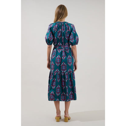 Sugarlips Wynette Tiered Midi Dress Folklore
