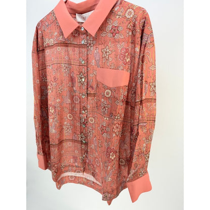 Strawberry Paris Laurent Floral Pattern Button-Up Shirt