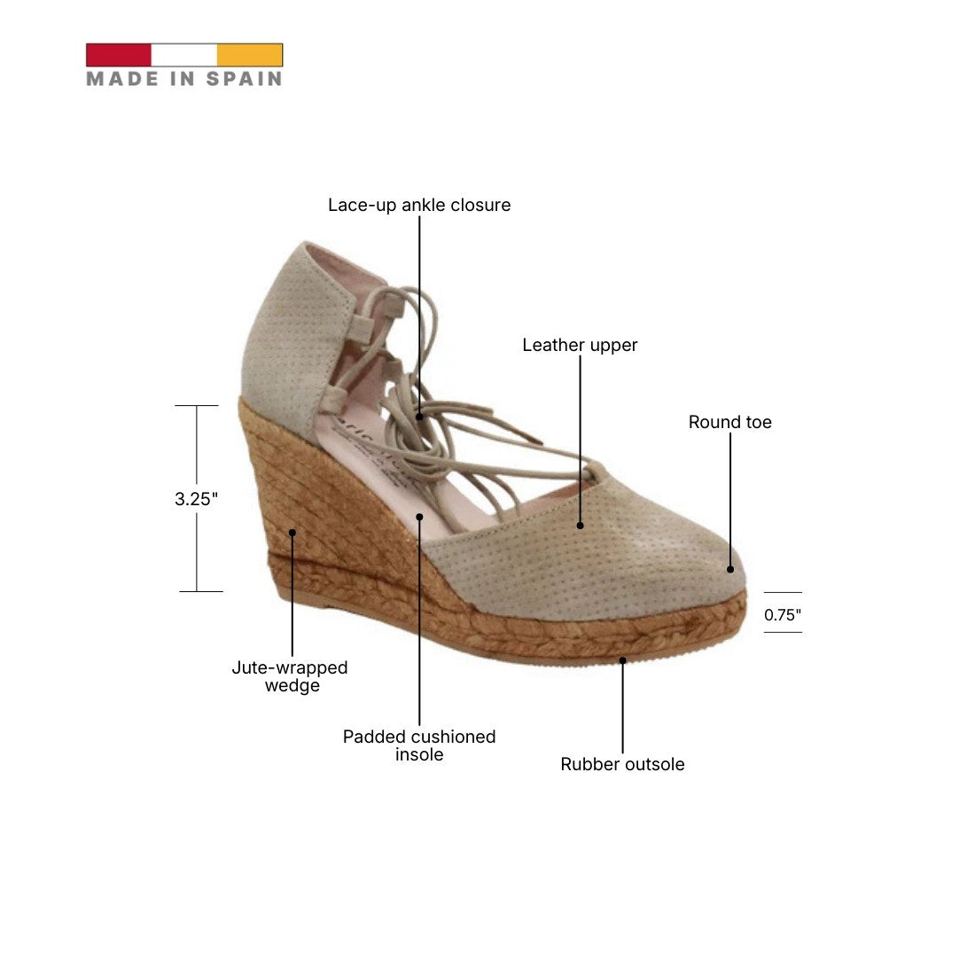 ERIC MICHAEL SAM WOMEN'S ESPADRILLE in Beige