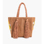 Daisy Citrus Straw Tote