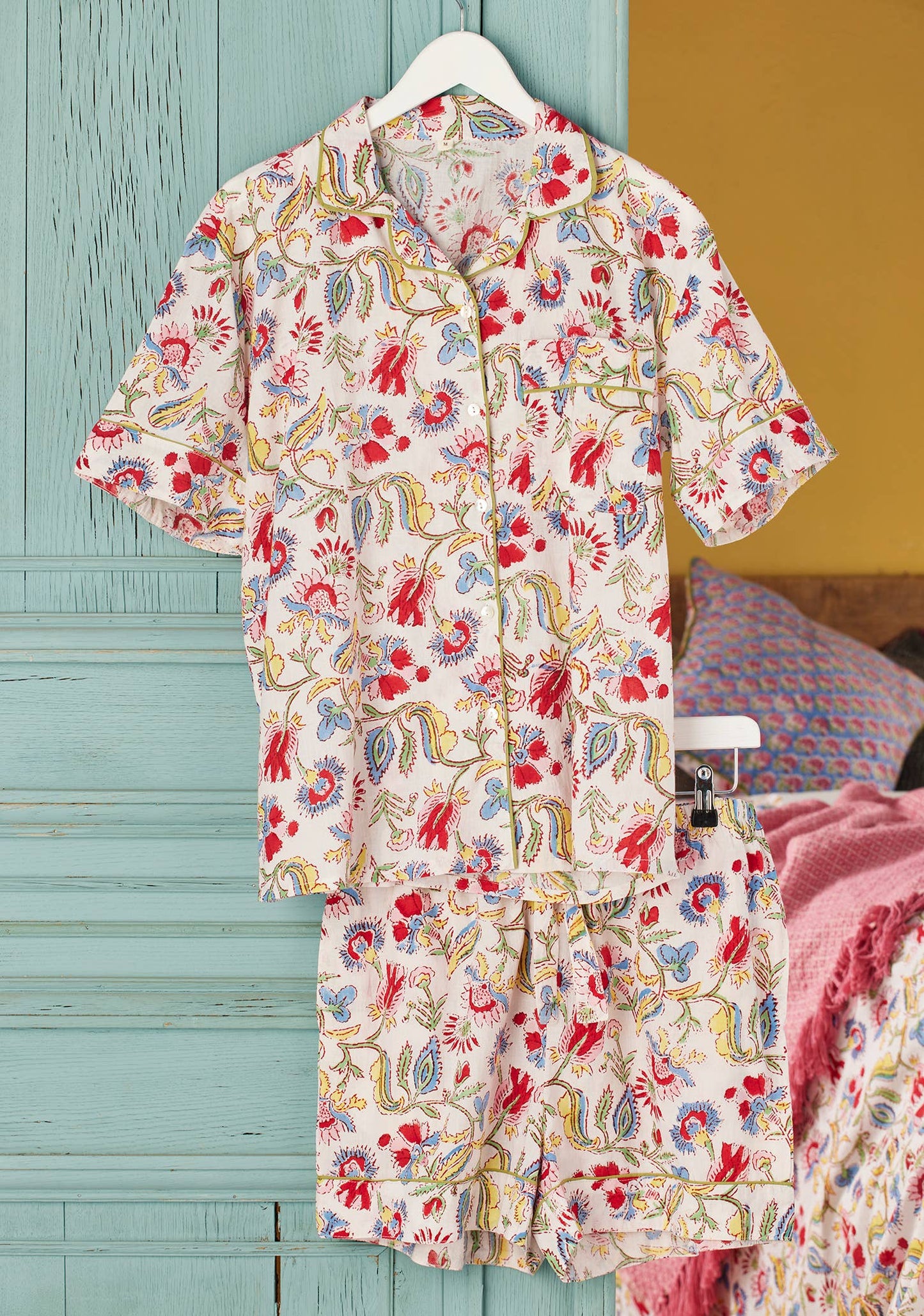 Namaste Shvanthi Block Print Short Pajamas