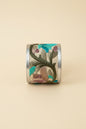 ZAD Turquoise Flower Embroidery Cuff Bracelet