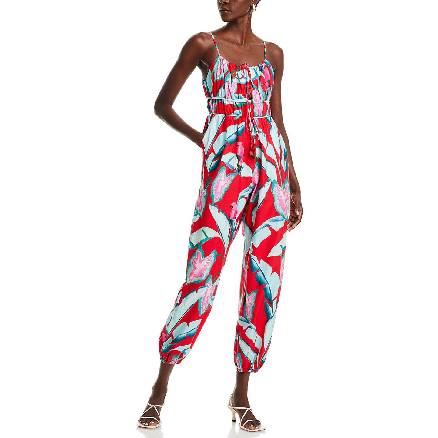 Farm Rio Foliage Cropped Jumpsuit