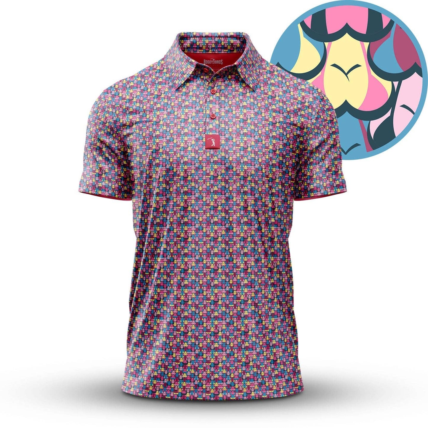 Bogey Bros Golf Co - Eyes Up Here - Shagadelic - Polo