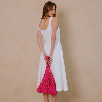 Melie Bianco - Aster Watermelon Floral Shoulder Bag