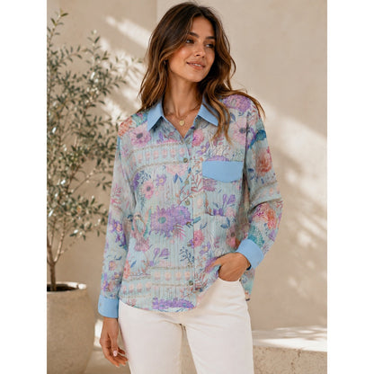 Strawberry Paris Laurent Floral Button-Up Shirt