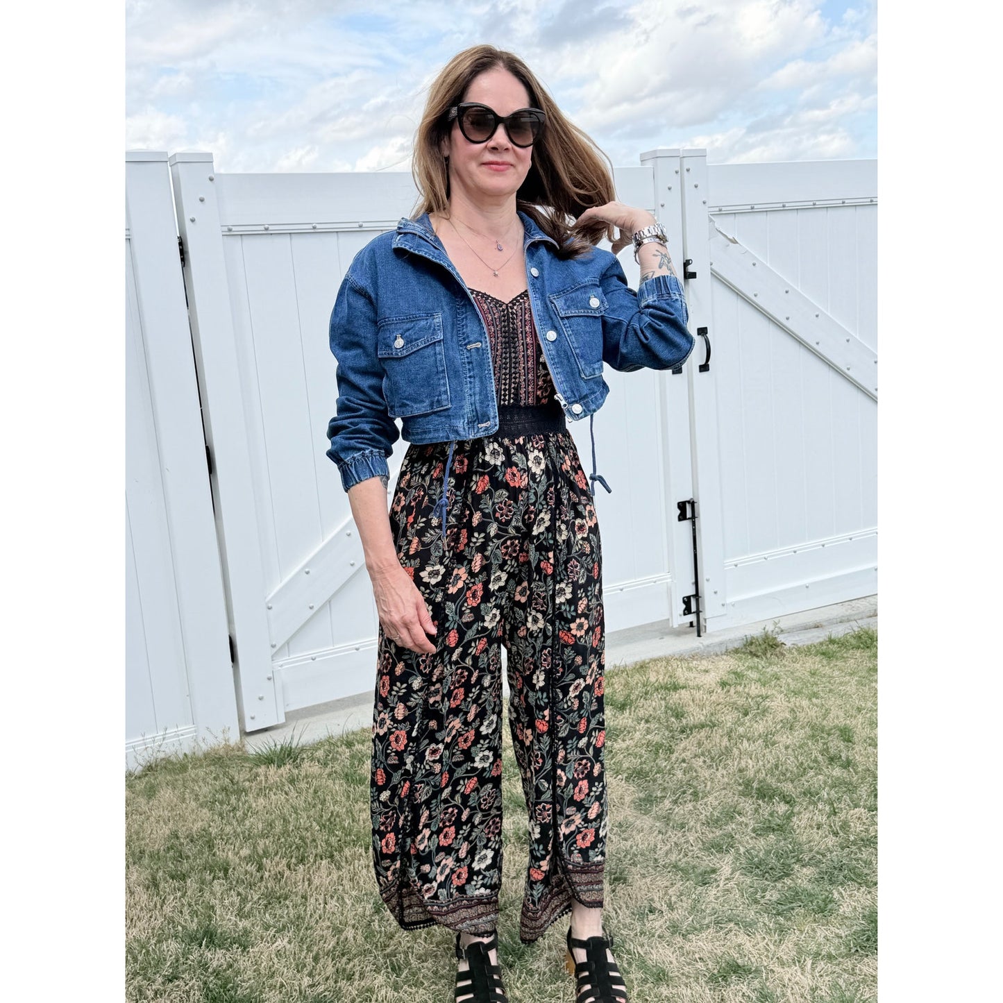 Angie Boho Jumpsuit with Side Slits