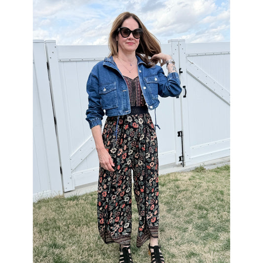 Angie Boho Jumpsuit with Side Slits
