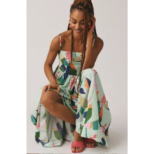FARM Rio Tie Back Midi Dress