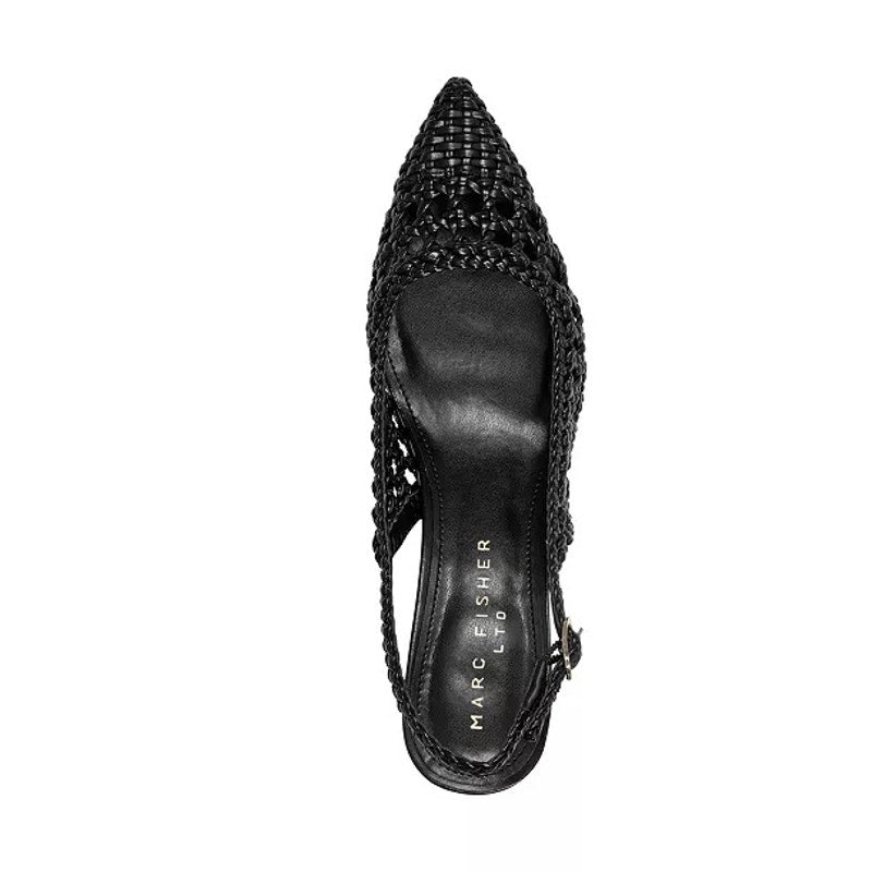 Marc Fisher LTD Women's Zaiden Woven Block Heel Slingback Pumps
