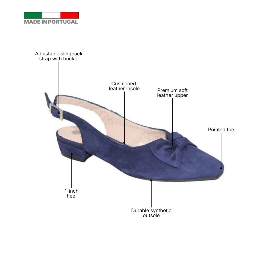 ERIC MICHAEL MELODY WOMEN'S HEEL in Navy